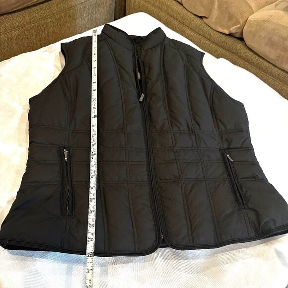 Eddie Bauer Women’s Black Goose Down Vest, Size L - Picture 15 of 15